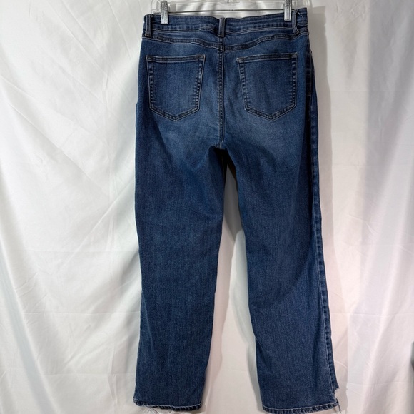Sincerely Jules High Rise Hem Kick Cropped Jeans With Destroyed Hem Size 11 - Picture 6 of 11